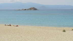 Mikri Vigla beach on Naxos