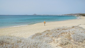 Mikri Vigla beach on Naxos