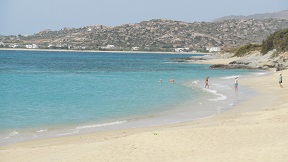 Mikri Vigla beach on Naxos