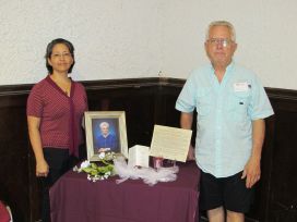 Inez Falls Memorial table