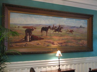 Painting in the Menger Hotel in S.A.