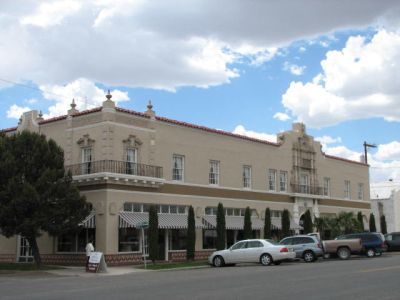 The Hotel Paisano in downtown Marfa where cast stayed