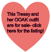 This Tressy and 
her OOAK outfit
are for sale- click
here for the listing!